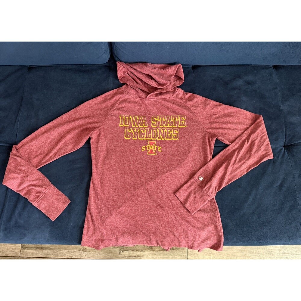 Women’s Iowa State Cyclones Champion Hooded Shirt Size M Red